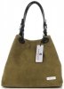 Kožené kabelka shopper bag Vittoria Gotti zelená V90047CH